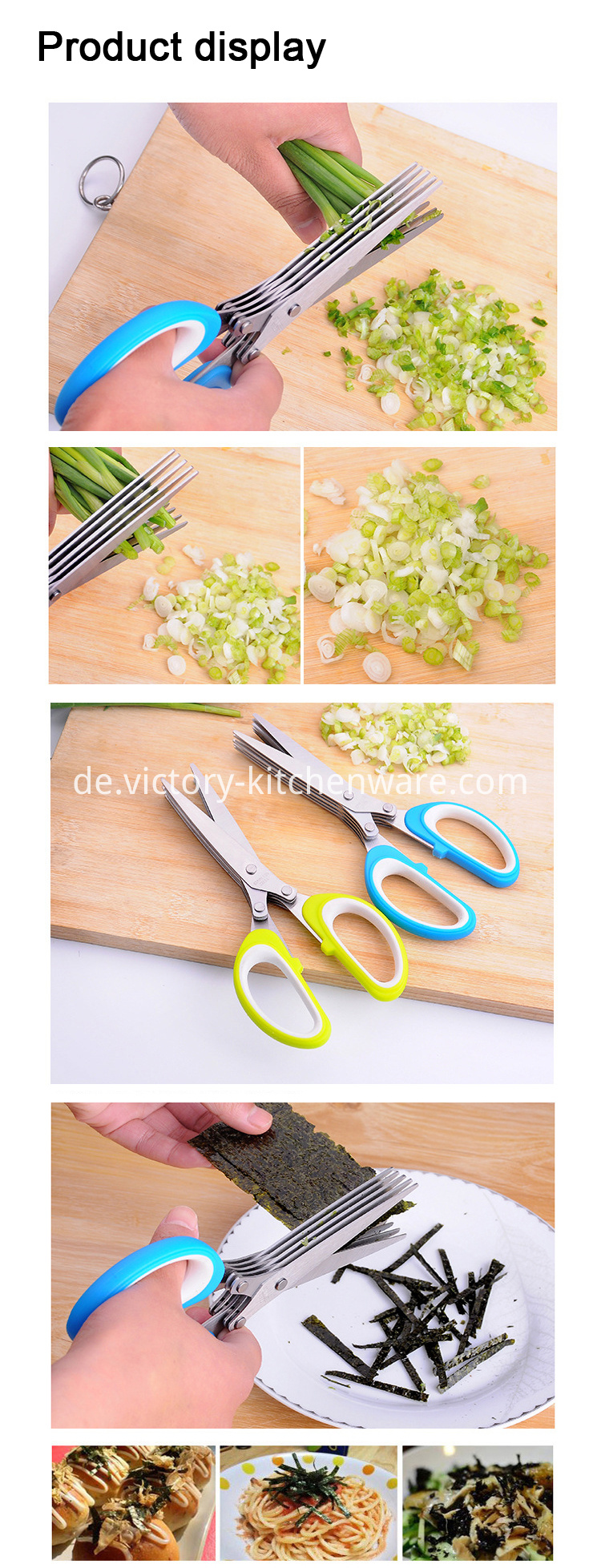 Küchenschere mit Pinsel kitchen scissors with brush